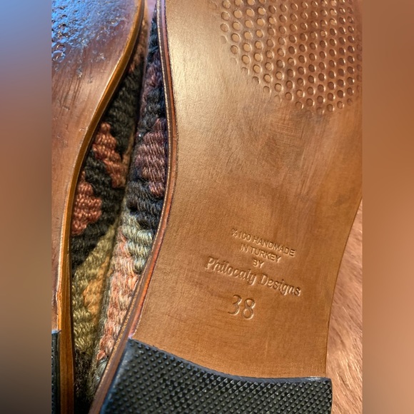 Anka Craft Kilim leather Loafers SZ 38 handmade in turkey - Picture 12 of 14